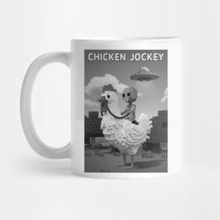 Chicken-Jockey - Funny Alien riding chicken #3 Mug